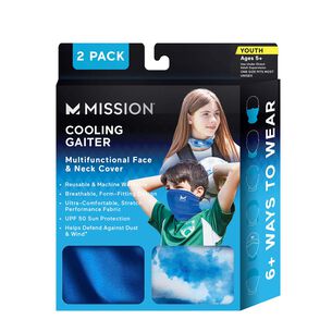 Mission 2 Pack Youth Gaiter  in Blue and Lapis Blue Box